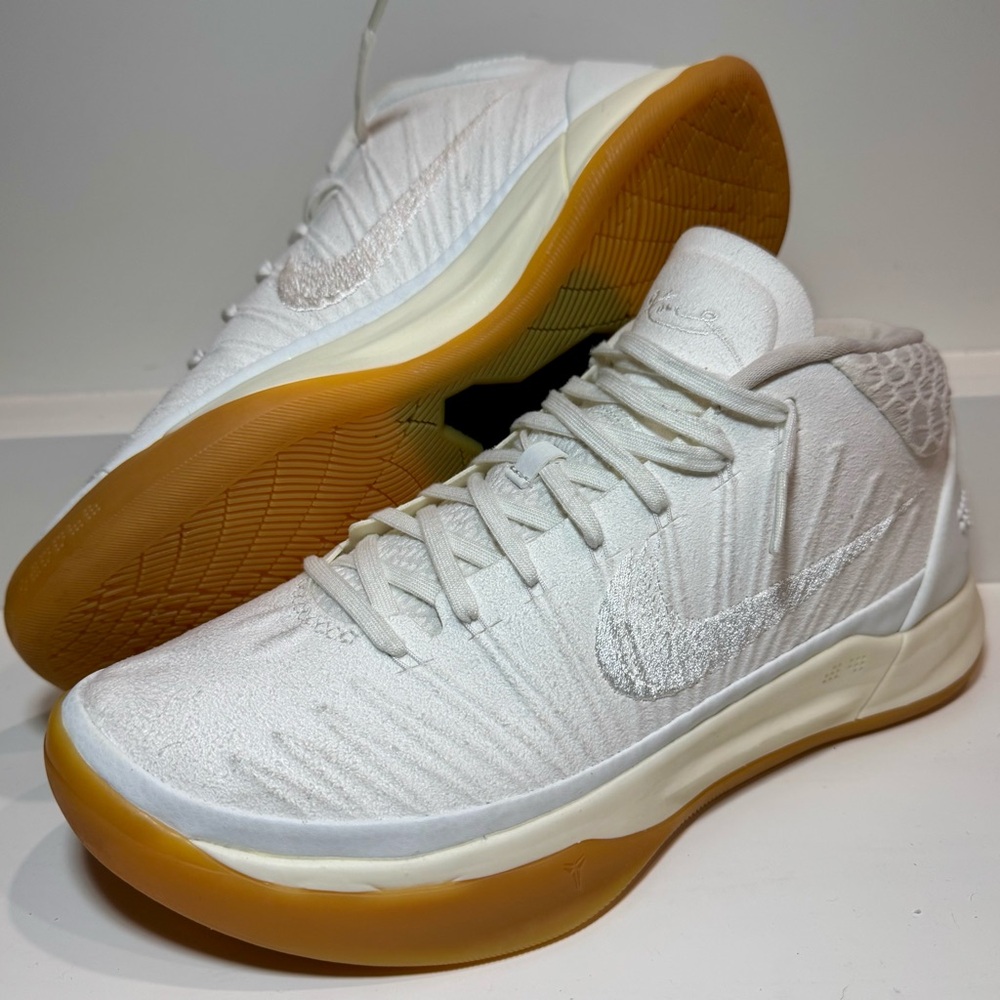 Nike Kobe A.D. Mid “Baseline” White/Gum 922482-101 M 7.5 W 9 ⚪️🔥 Clean AF